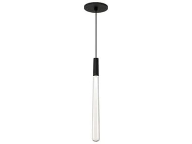 Visual Comfort Modern Pylon 1" 1-Light Nightshade Black Linear Mini Pendant VCM700TRSPPYLC1RBLED930