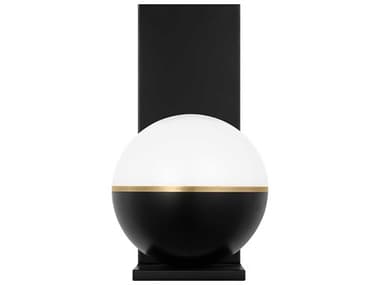 Visual Comfort Modern Akova 1-Light Matte Black Plated Brass Wall Sconce VCM700WSAKVBBRLED927