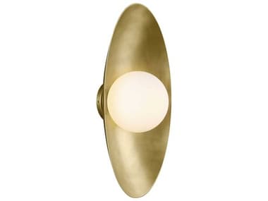 Visual Comfort Modern Joni 1-Light Plated Brass Wall Sconce VCM700WSJNI16BRLED930