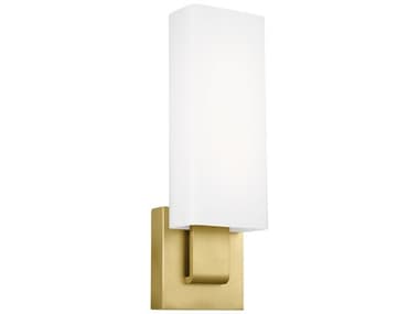 Visual Comfort Modern Kisdon 16" Tall 1-Light Natural Brass Wall Sconce VCM700WSKISWWNBLED930