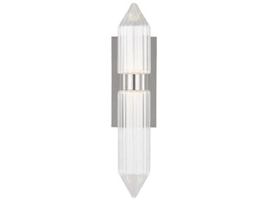 Visual Comfort Modern Langston 18" Tall 1-Light Polished Nickel Wall Sconce VCM700WSLGSN18N