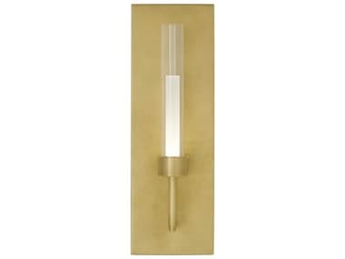 Visual Comfort Modern Linger 15" Tall 1-Light Natural Brass Wall Sconce VCM700WSLNG1NB
