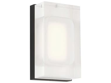 Visual Comfort Modern Milley 1-Light Nightshade Black Wall Sconce VCM700WSMLY7B