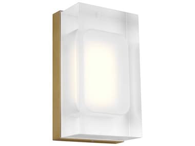 Visual Comfort Modern Milley 7&quot; Tall 1-Light Aged Brass Wall Sconce VCM700WSMLY7RLED930