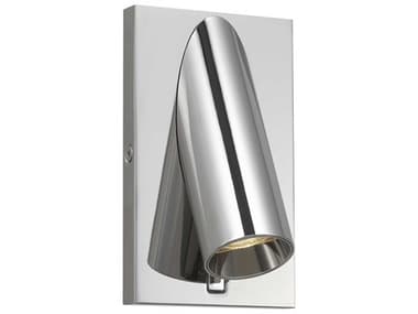 Visual Comfort Modern Ponte 1-Light Polished Nickel Silver Wall Sconce VCM700WSPNT5NLED930