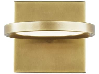 Visual Comfort Modern Spectica 5" Tall 1-Light Plated Brass Wall Sconce VCM700WSSPCTBR