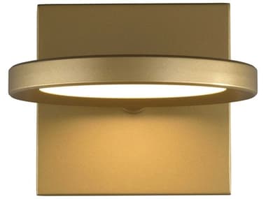 Visual Comfort Modern Spectica 5" Tall 1-Light Satin Gold Wall Sconce VCM700WSSPCTG