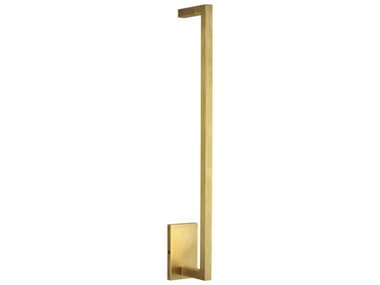 Visual Comfort Modern Stagger 25" Tall 1-Light Natural Brass Wall Sconce VCM700WSSTG24NB