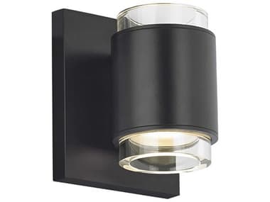 Visual Comfort Modern Voto 5" Tall 1-Light Black Wall Sconce VCM700WSVOTRCBLED930