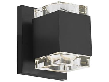 Visual Comfort Modern Voto 5&quot; Tall 1-Light Black Wall Sconce VCM700WSVOTSCB