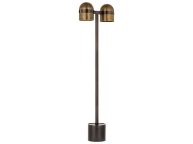 Visual Comfort Modern Octavia Blackened Bronze bright Worn Brass Floor Lamp VCMAKFL34127BDZBWB