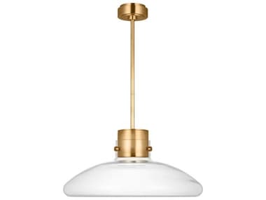 Visual Comfort Modern Morgan 1-Light Brass Pendant VCMAKPD593WDHABCE