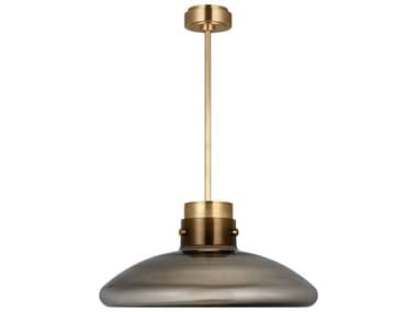 Visual Comfort Modern Morgan 1-Light Brass Pendant VCMAKPD593WDHABSM