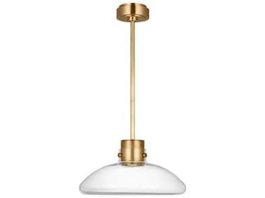 Visual Comfort Modern Morgan 1-Light Brass Pendant VCMAKPD594WDHABCE