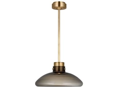 Visual Comfort Modern Morgan 1-Light Brass Pendant VCMAKPD594WDHABSM