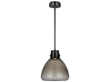 Visual Comfort Modern Morgan 1-Light Burnished Bronze Mini Pendant VCMAKPD595WDBBZSM