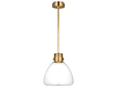 Visual Comfort Modern Morgan 1-Light Brass Mini Pendant VCMAKPD595WDHABCE