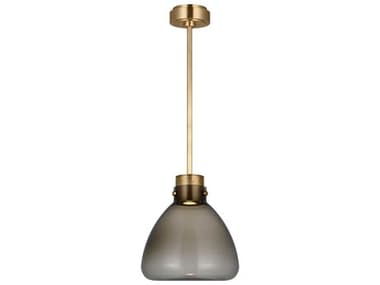 Visual Comfort Modern Morgan 1-Light Brass Mini Pendant VCMAKPD595WDHABSM