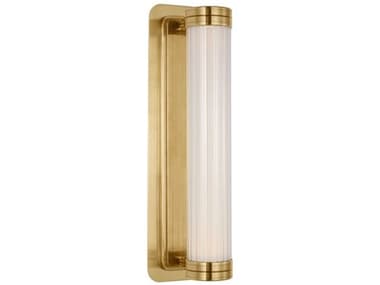 Visual Comfort Modern Alo 14" Tall 1-Light Polished Natural Brass Wall Sconce VCMAKWS16027NB
