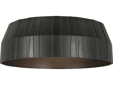 Visual Comfort Modern Bling 21" 1-Light Plated Dark Bronze Flush Mount VCMCDFM18027PZ