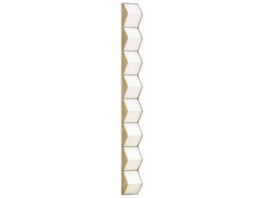 Visual Comfort Modern Zig Zag 48" Tall 8-Light Natural Brass Wall Sconce VCMCDWS11327WNB