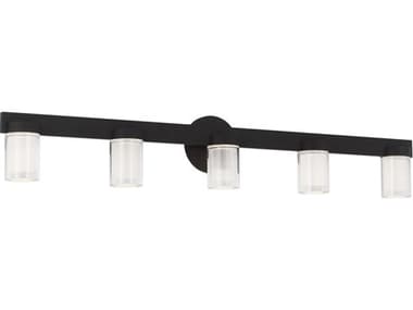 Visual Comfort Modern Esfera 36" Wide 5-Light Nightshade Black Vanity Light VCMKWBA27627B