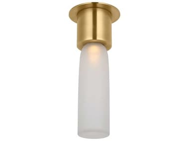 Visual Comfort Modern Volver 1-Light Hand Rubbed Antique Brass Flush Mount VCMKWFM49927CEHAB