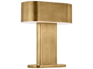 Visual Comfort Modern Wyllis Natural Brass White Alabaster Diffuser Table Lamp VCMKWTB32627NB