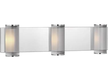 Visual Comfort Modern Esfera 21" Wide 3-Light Polished Nickel Vanity Light VCMKWWS10127CN