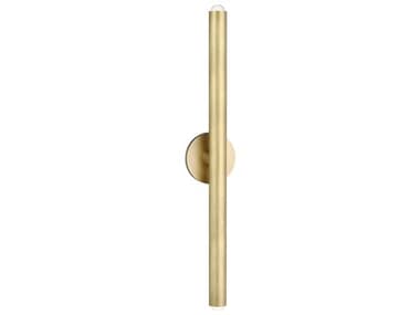 Visual Comfort Modern Ebell 26" Tall 2-Light Natural Brass Wall Sconce VCMKWWS10727NB