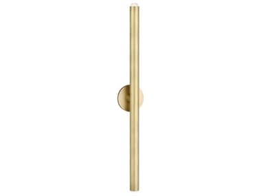Visual Comfort Modern Ebell 31" Tall 2-Light Natural Brass Wall Sconce VCMKWWS10827NB