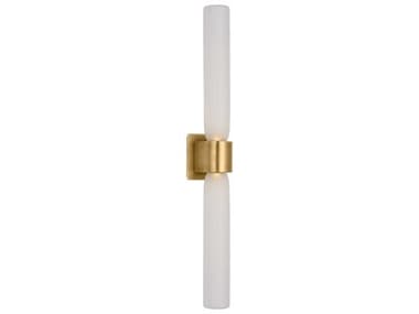 Visual Comfort Modern Volver 2-Light Hand Rubbed Antique Brass Wall Sconce VCMKWWS58027CEHAB