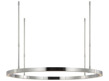 Visual Comfort Modern Stagger 1-Light Polished Stainless Steel Pendant VCMMDCH53827PSS