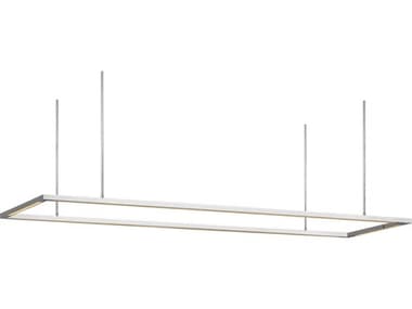 Visual Comfort Modern Stagger 1-Light Polished Stainless Steel Linear Island Pendant VCMMDLS18627PSS