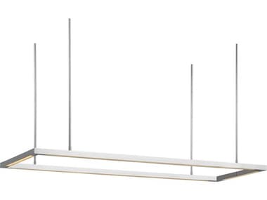 Visual Comfort Modern Stagger 1-Light Polished Stainless Steel Linear Island Pendant VCMMDLS18727PSS