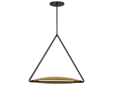 Visual Comfort Modern Cymbal 1-Light Dark Bronze natural Brass Bowl Pendant VCMPBPD35027BZNB