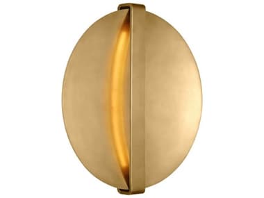 Visual Comfort Modern Cymbal 1-Light Natural Brass Wall Sconce VCMPBWS35327NBNB