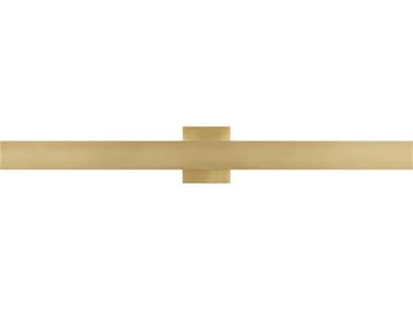 Visual Comfort Modern Bau 1-Light Natural Brass Vanity Light VCMSLBA11030NB