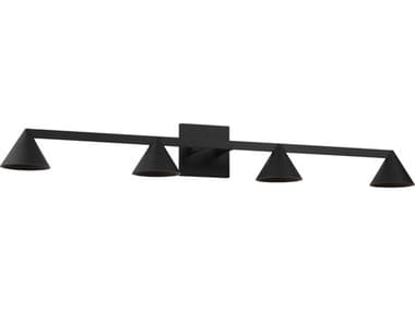 Visual Comfort Modern Midrand 4-Light Nightshade Black Vanity Light VCMSLBA79127B
