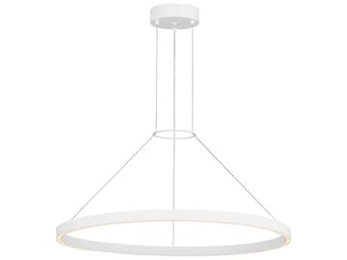 Visual Comfort Modern Fiama 1-Light Matte White Round Pendant VCMSLCH14930W