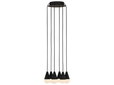 Visual Comfort Modern Cupola 6-Light Nightshade Black Mini Pendant VCMSLCH51430B