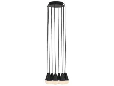 Visual Comfort Modern Cupola 8-Light Nightshade Black Mini Pendant VCMSLCH51530B