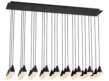 Visual Comfort Modern Cupola 27-Light Nightshade Black Island Pendant VCMSLCH51730B