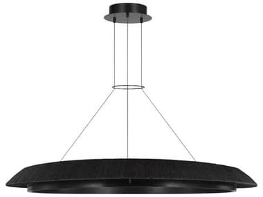 Visual Comfort Modern Noa 1-Light Bronze Washed Black Pendant VCMSLCH55727WBKBZ