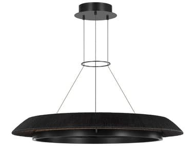 Visual Comfort Modern Noa 1-Light Bronze Washed Black Pendant VCMSLCH55827WBKBZ