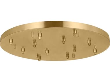 Visual Comfort Modern Multiport Hand Rubbed Antique Brass 12-Light Mount VCMSLCH577HAB