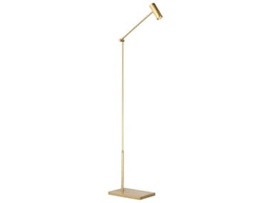 Visual Comfort Modern Ponte Hand Rubbed Antique Brass Floor Lamp VCMSLFL57230HAB