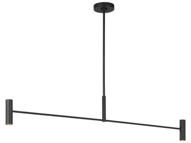 Visual Comfort Modern Ponte 4-Light Nightshade Black Linear Island Pendant VCMSLLS57130B