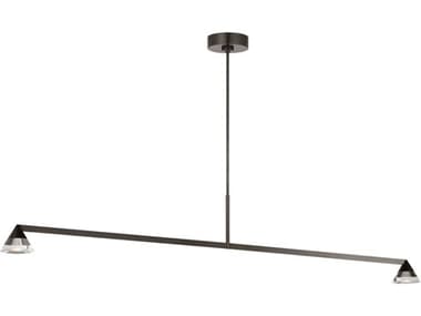 Visual Comfort Modern Midrand 2-Light Bronze Linear Island Pendant VCMSLLS75327BZCG
