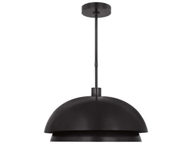 Visual Comfort Modern Shanti 26" 1-Light Dark Bronze Dome Pendant VCMSLPD13527BZ